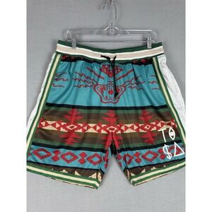 TISA Monogram Basketball Athletic Shorts Mens Size Xl Headgear Classic Hip Hop